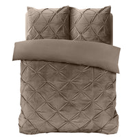 Bettwäsche-Set Bettbezug & Kissenbezüge Velvet Pintuck