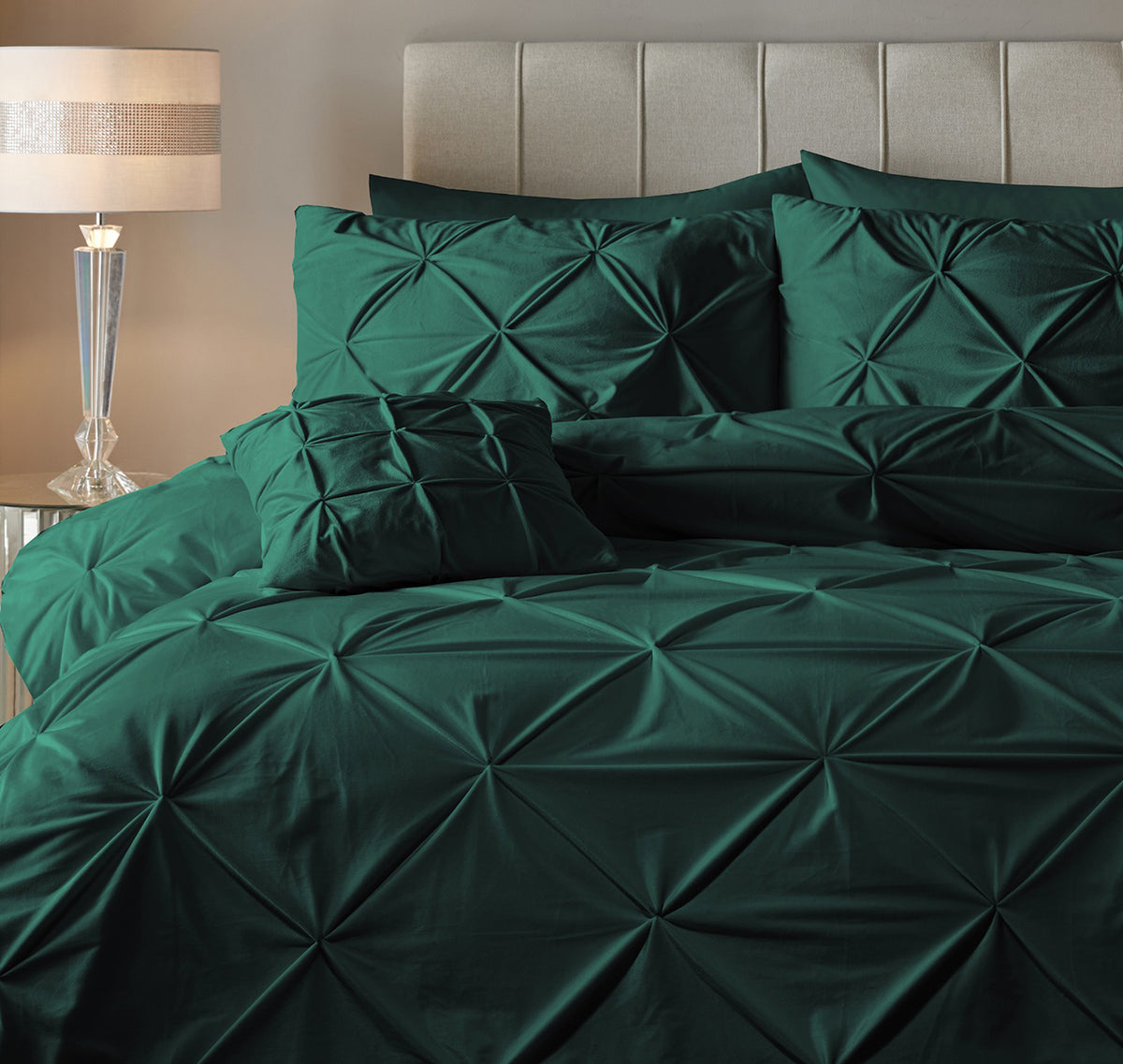 Bettwäsche-Set Bettbezug & Kissenbezüge Velvet Pintuck