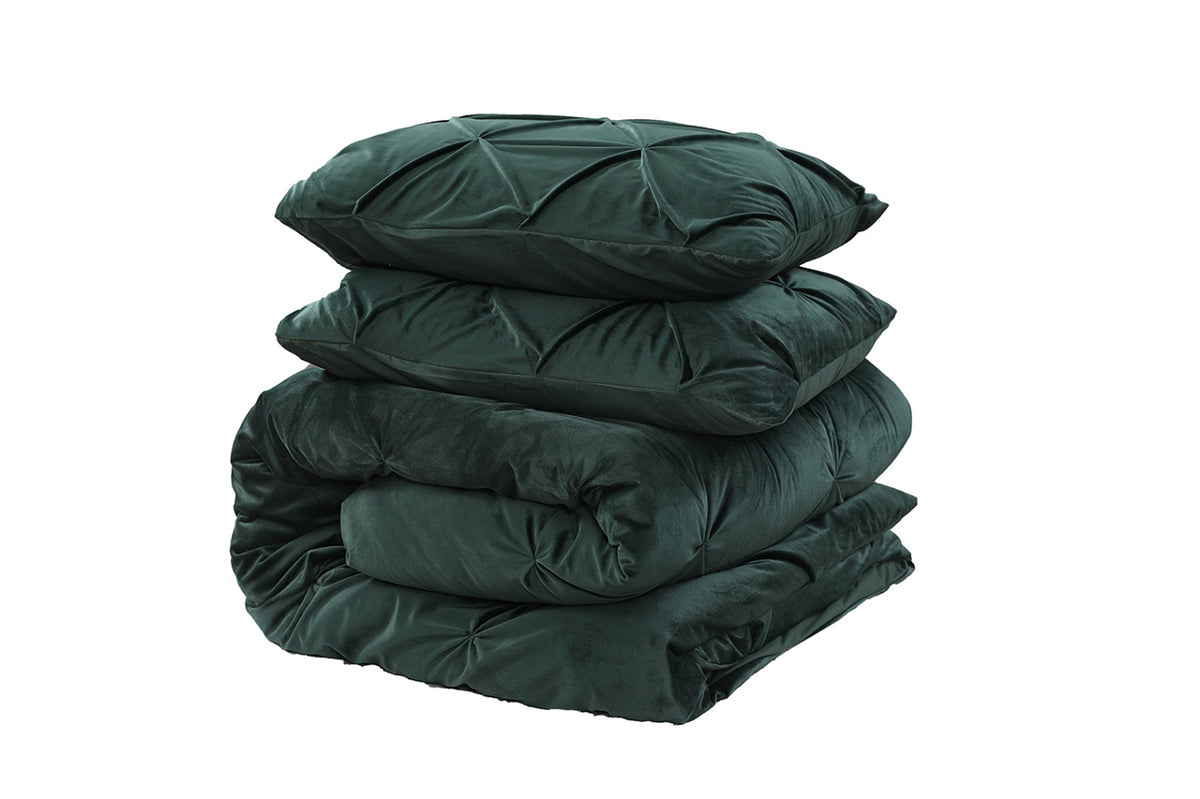 Bettwäsche-Set Bettbezug & Kissenbezüge Velvet Pintuck