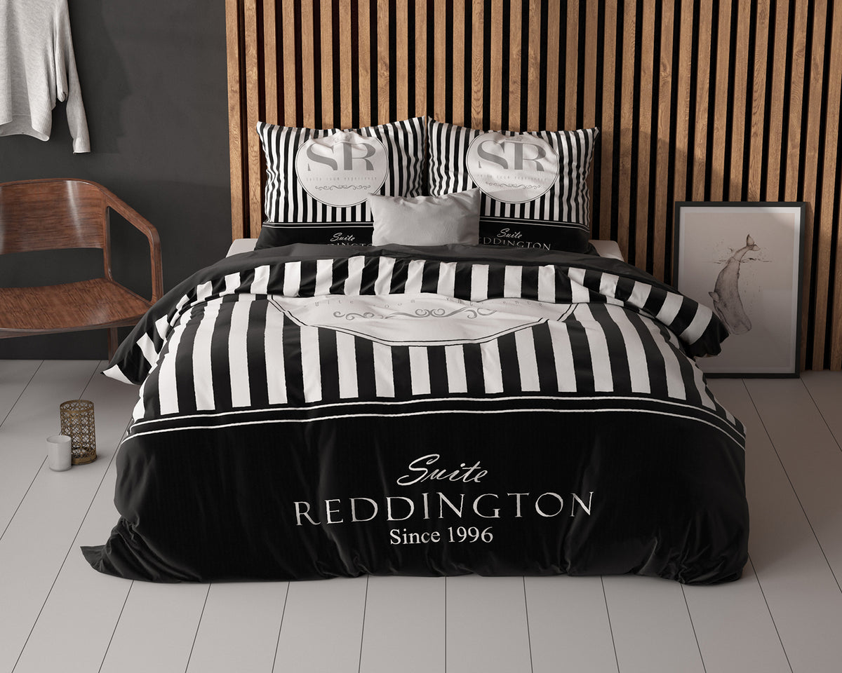 Bettwäsche Reddington Schwarz Bettbezug mit Kissenbezug