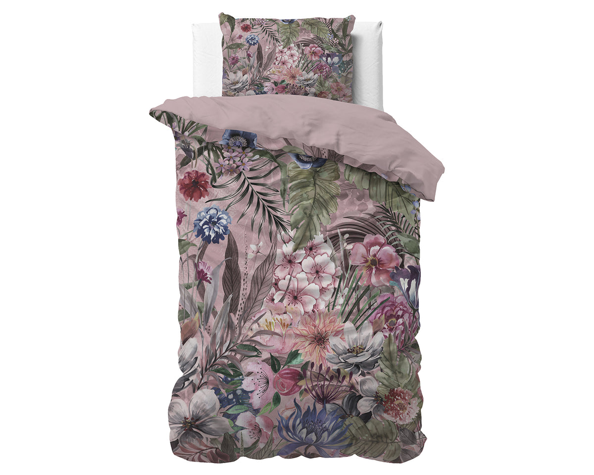 Bettwäsche Tess Pink Bettbezug mit Kissenbezug