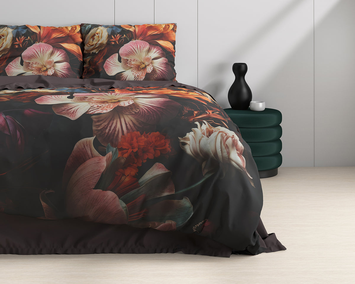 Bettwäsche Blume Artistic Multi Bettbezug mit Kissenbezug