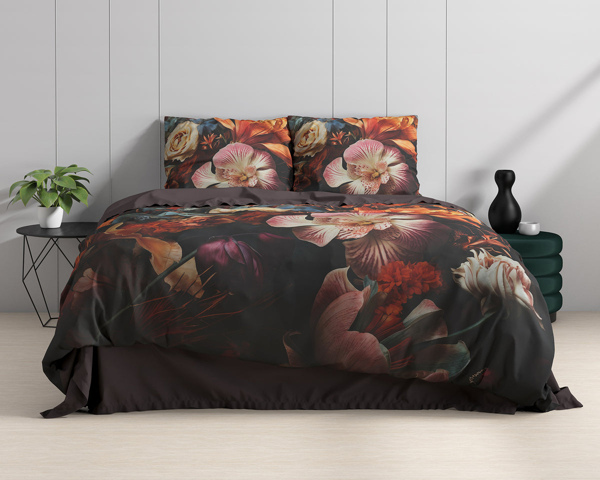 Bettwäsche Blume Artistic Multi Bettbezug mit Kissenbezug