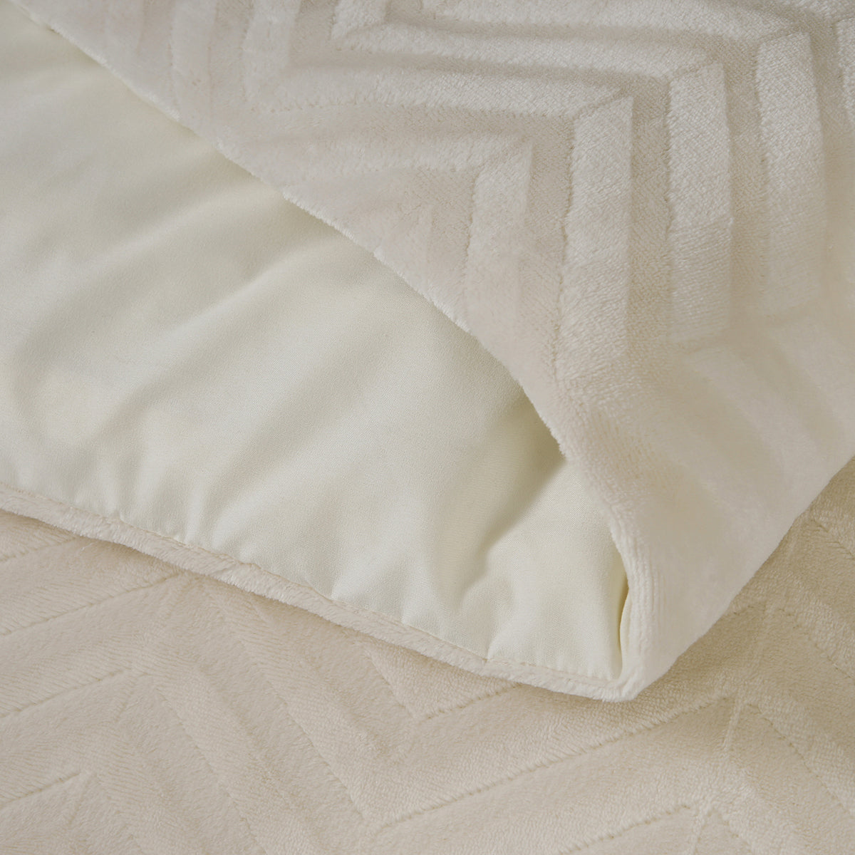 Bettwäsche Chevron Teddy Bettbezug mit Kissenbezug