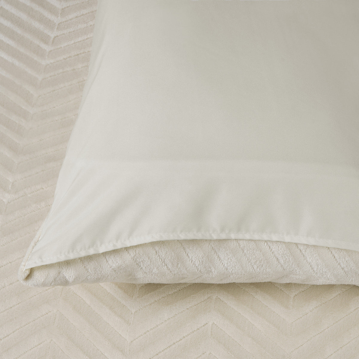 Bettwäsche Chevron Teddy Bettbezug mit Kissenbezug