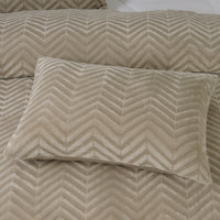 Bettwäsche Chevron Teddy Bettbezug mit Kissenbezug