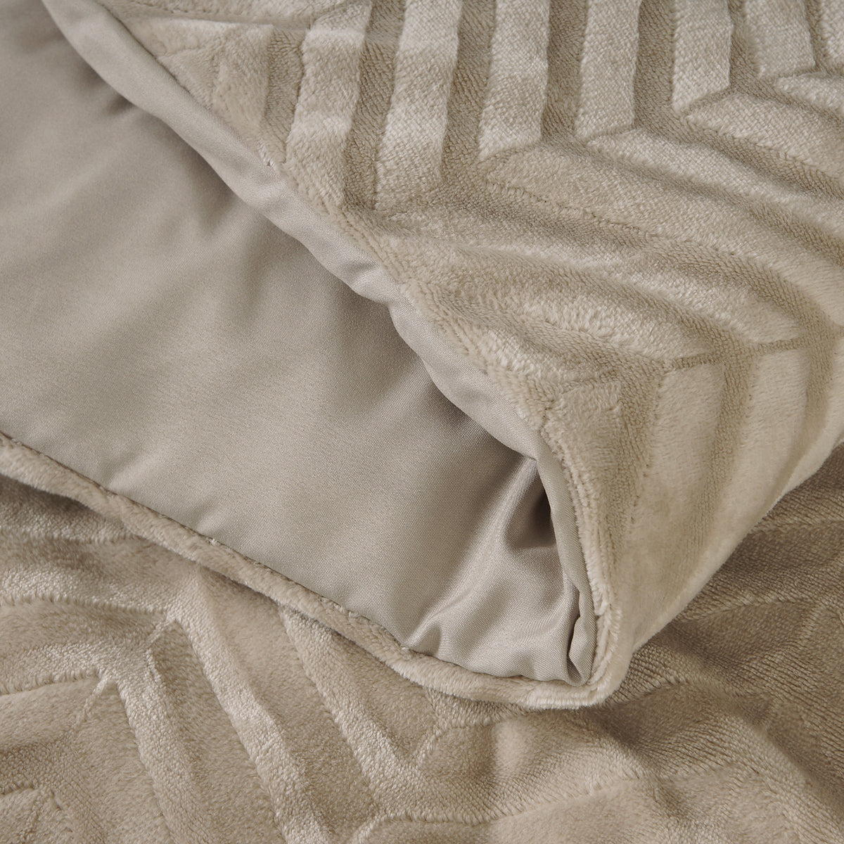 Bettwäsche Chevron Teddy Bettbezug mit Kissenbezug
