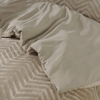 Bettwäsche Chevron Teddy Bettbezug mit Kissenbezug