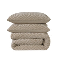 Bettwäsche Chevron Teddy Bettbezug mit Kissenbezug
