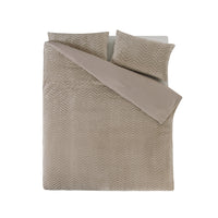 Bettwäsche Chevron Teddy Bettbezug mit Kissenbezug