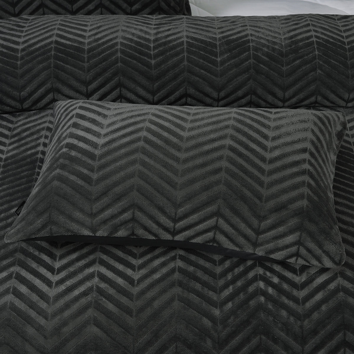Bettwäsche Chevron Teddy Bettbezug mit Kissenbezug