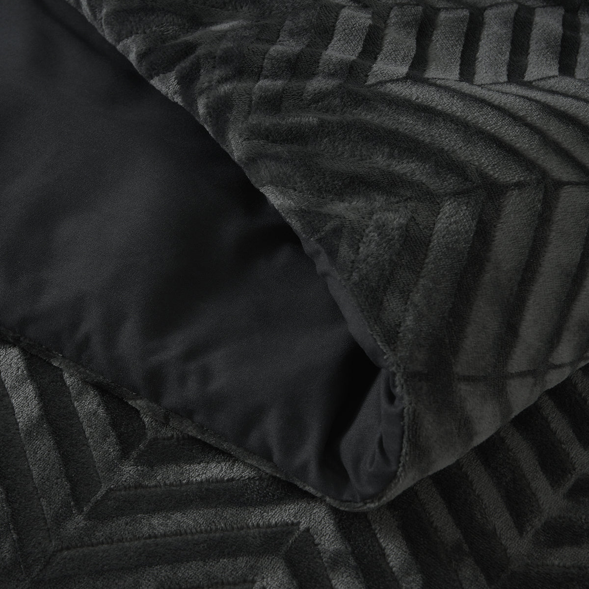 Bettwäsche Chevron Teddy Bettbezug mit Kissenbezug