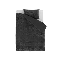 Bettwäsche Chevron Teddy Bettbezug mit Kissenbezug