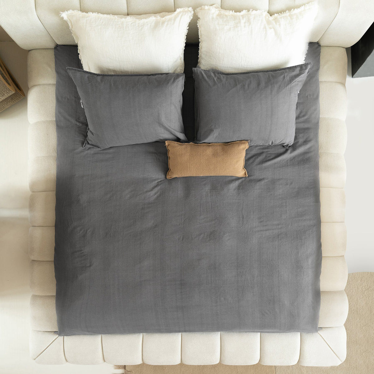 Sitheim-Europe upholstered bed Adore design bed incl. hybrid pocket mattresses 26 cm (1x bed frame, 2x slatted frames, 1x mattress)