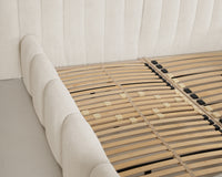 Adore Chic Designerbett Beige ohne Matratze
