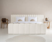 Adore Chic Designerbett Beige ohne Matratze