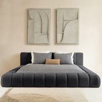 Sitheim-Europe upholstered bed Adore design bed incl. hybrid pocket mattresses 26 cm (1x bed frame, 2x slatted frames, 1x mattress)