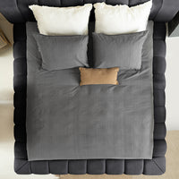 Sitheim-Europe upholstered bed Adore design bed incl. hybrid pocket mattresses 26 cm (1x bed frame, 2x slatted frames, 1x mattress)