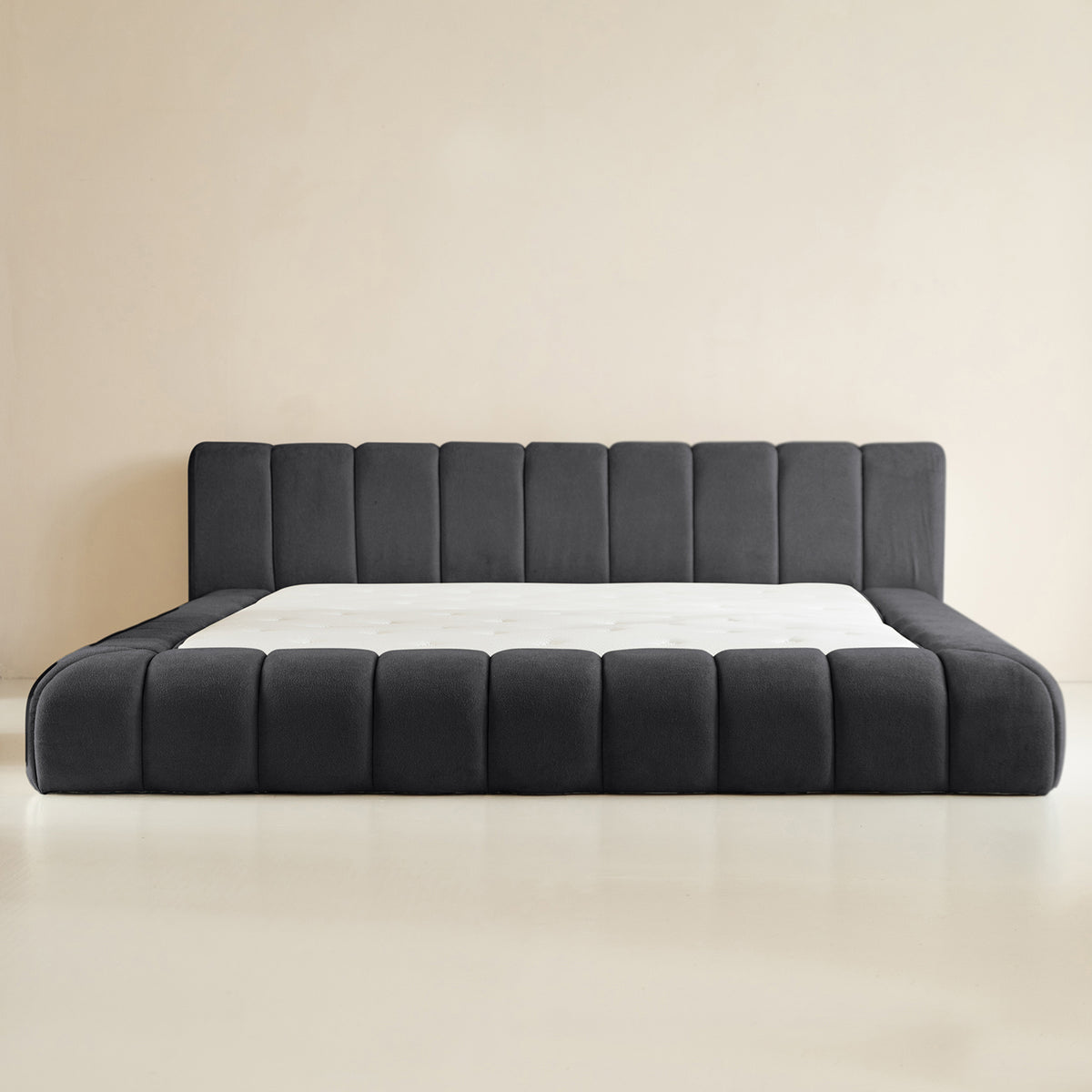 Sitheim-Europe upholstered bed Adore design bed incl. hybrid pocket mattresses 26 cm (1x bed frame, 2x slatted frames, 1x mattress)