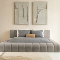 Sitheim Polsterbett HEAVEN Desigbett ohne Matratze  (1x Bettgestell, 2x Lattenroste)