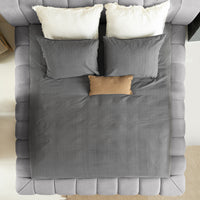Sitheim-Europe upholstered bed Adore design bed incl. hybrid pocket mattresses 26 cm (1x bed frame, 2x slatted frames, 1x mattress)