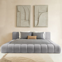 Sitheim-Europe upholstered bed Adore design bed incl. hybrid pocket mattresses 26 cm (1x bed frame, 2x slatted frames, 1x mattress)