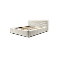 Designer Polsterbett Azzuro mit Stauraum