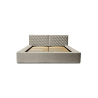Designer Polsterbett Azzuro mit Stauraum