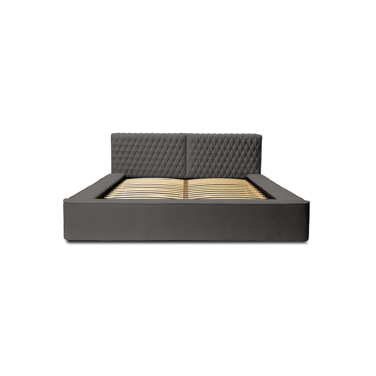 Designer Polsterbett Azzuro mit Stauraum