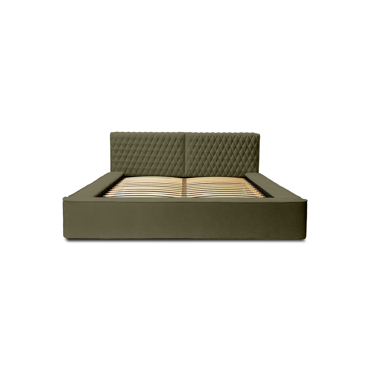 Designer Polsterbett Azzuro mit Stauraum
