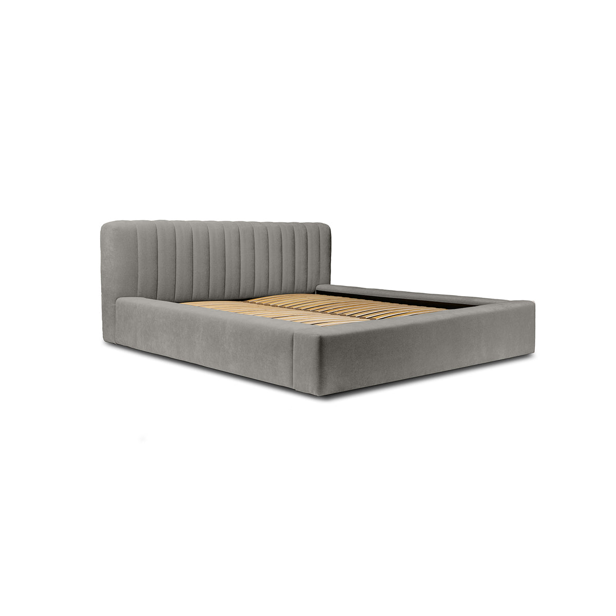 Designer Polsterbett Como mit Stauraum