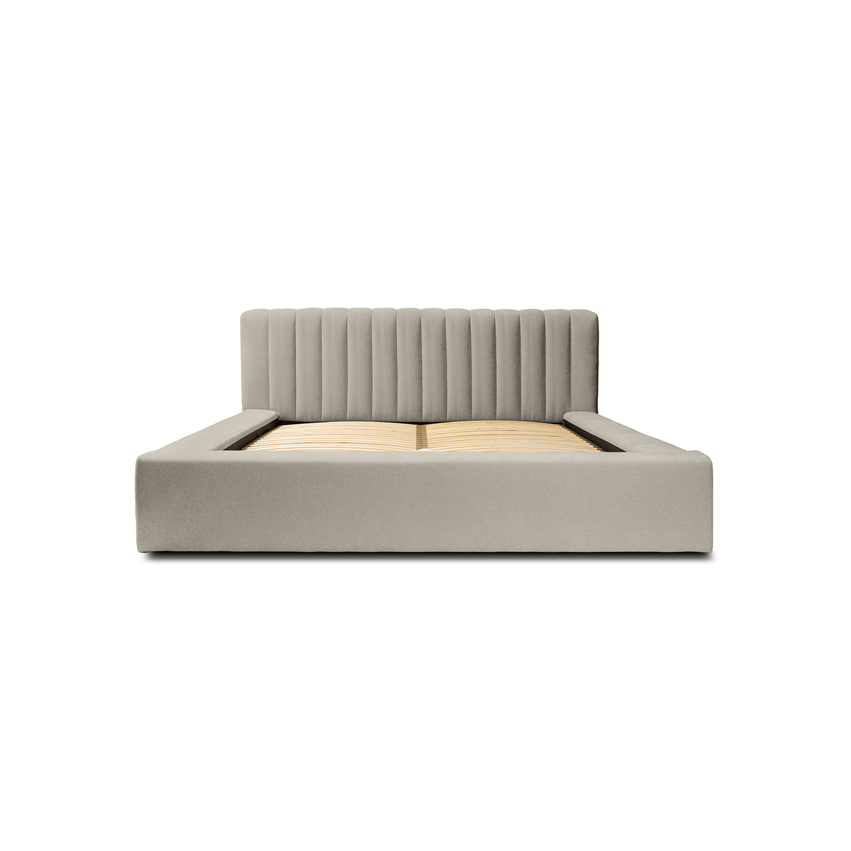 Designer Polsterbett Como mit Stauraum