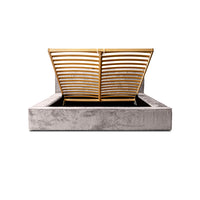 Designer Polsterbett Fatima mit Stauraum