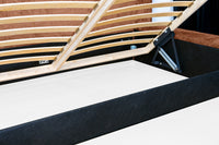 Designer Polsterbett Fatima mit Stauraum