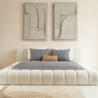 Sitheim Polsterbett HEAVEN Desigbett ohne Matratze  (1x Bettgestell, 2x Lattenroste)