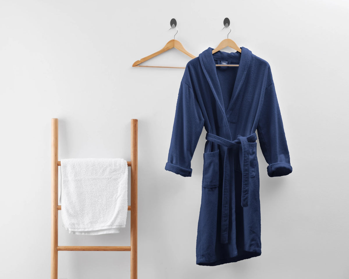 Bathrobe made of soft terry cloth