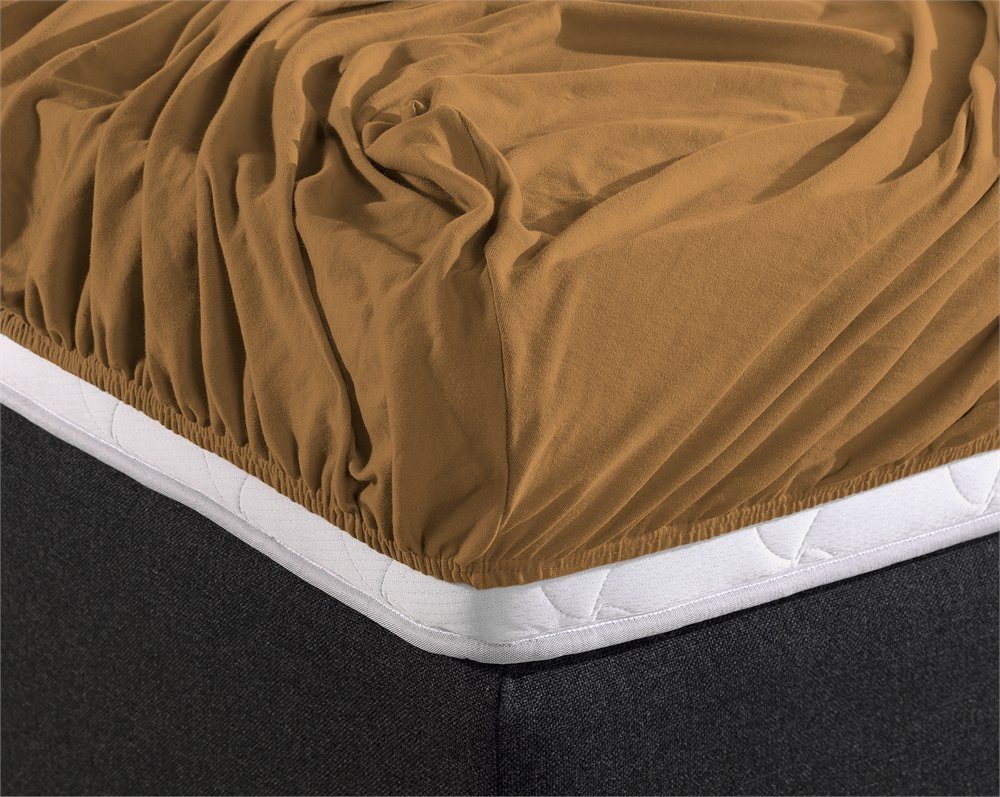 Fitted sheet DOUBLE JERSEY FITTED SHEET made of 100% cotton