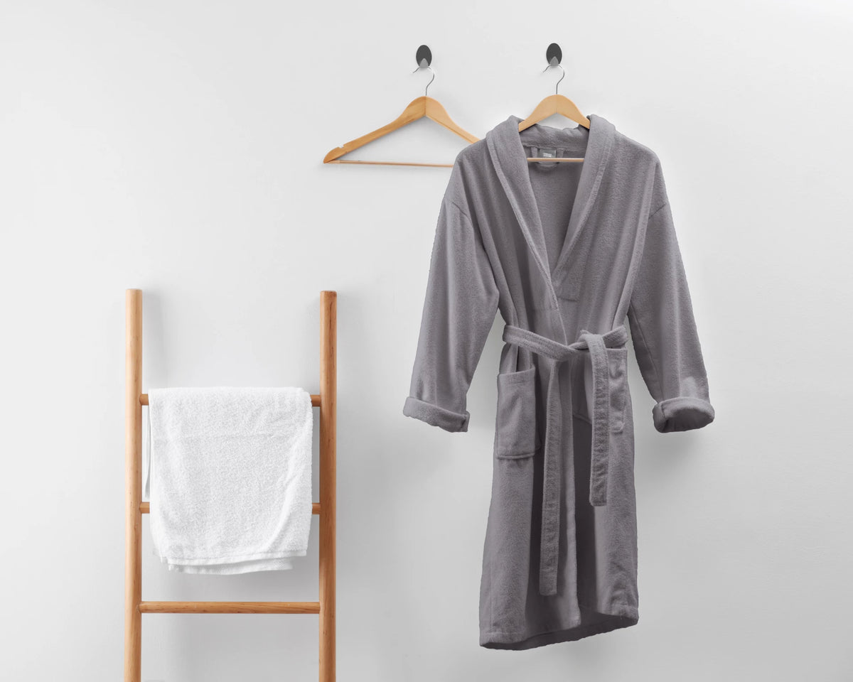 Bathrobe made of soft terry cloth