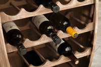 BODEGA Authentisches Weinregal 80cm natur Pinie Weinfass Shabby Chic