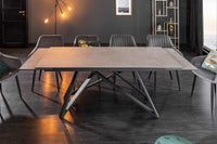 ATLAS Ausziehbarer Esstisch 180-220-260cm Beton Keramik made in Italy