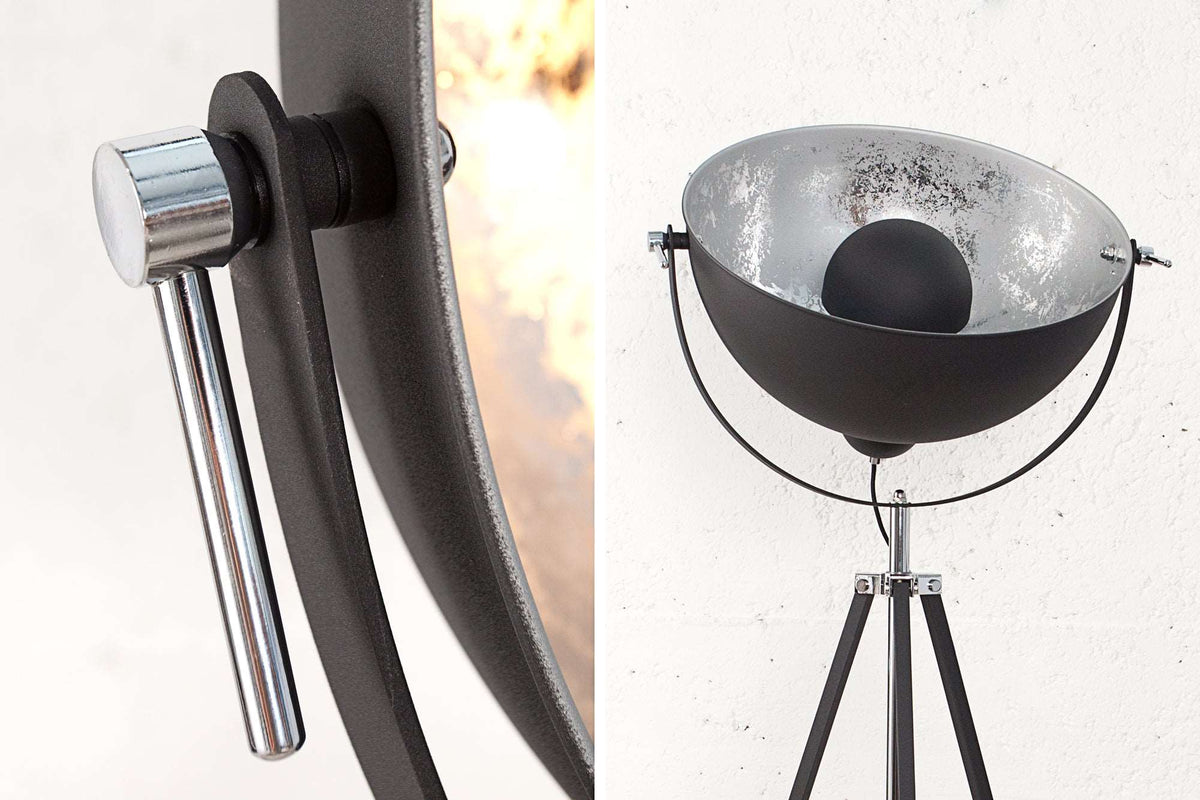 BIG STUDIO Stehlampe 170cm schwarz Industrial Design