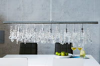 DIAMONDS XL Extravagante Hängelampe 120cm Kristall Lampe mit 9 Leuchten