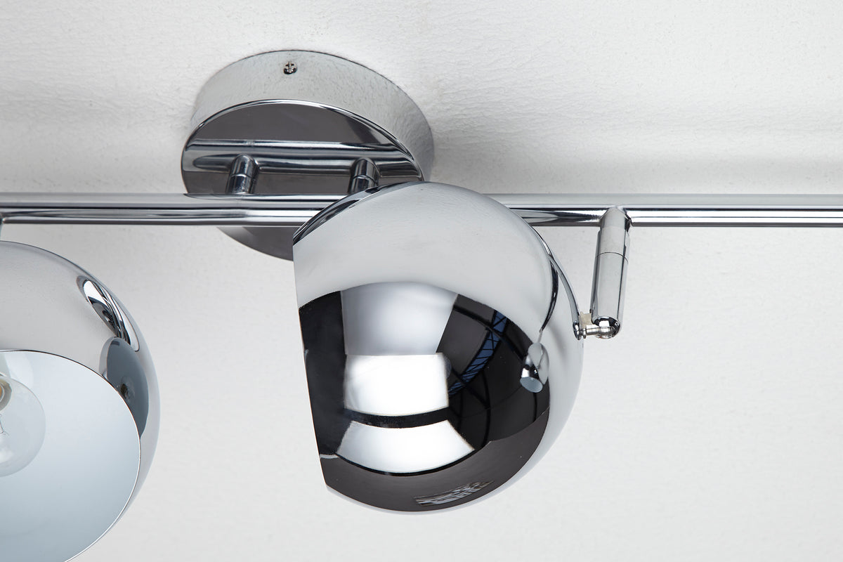 BUBBLE Moderne Deckenleuchte 105cm silber Chrom Pendelleuchte