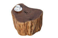 GOA Solid Coffee Table 50cm Acacia Tree Trunk Stool Side Table
