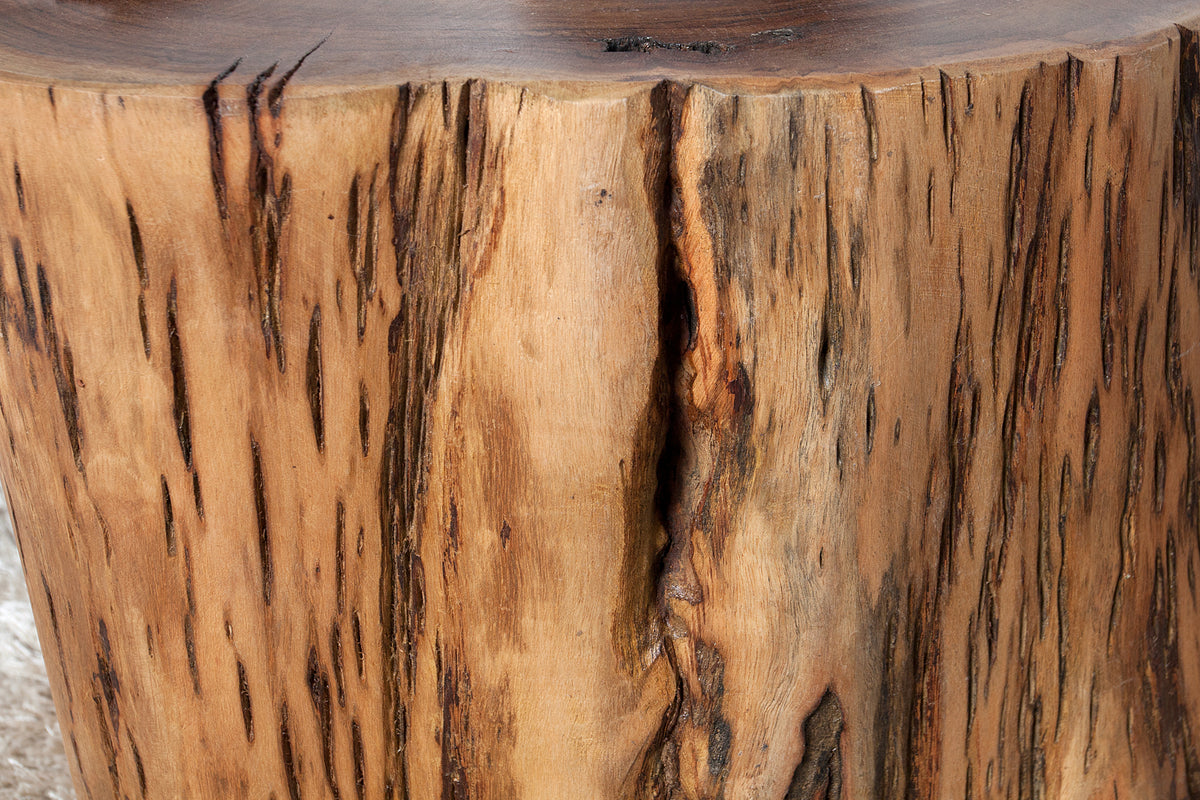 GOA Solid Coffee Table 50cm Acacia Tree Trunk Stool Side Table