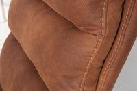 COMFORT Design Freischwinger Stuhl mit Edelstahl-Gestell
