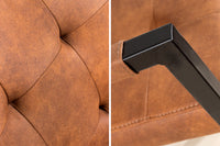 OXFORD design cantilever chair with armrest iron frame