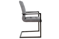 OXFORD design cantilever chair with armrest iron frame