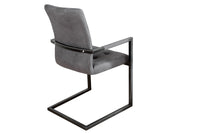 OXFORD design cantilever chair with armrest iron frame