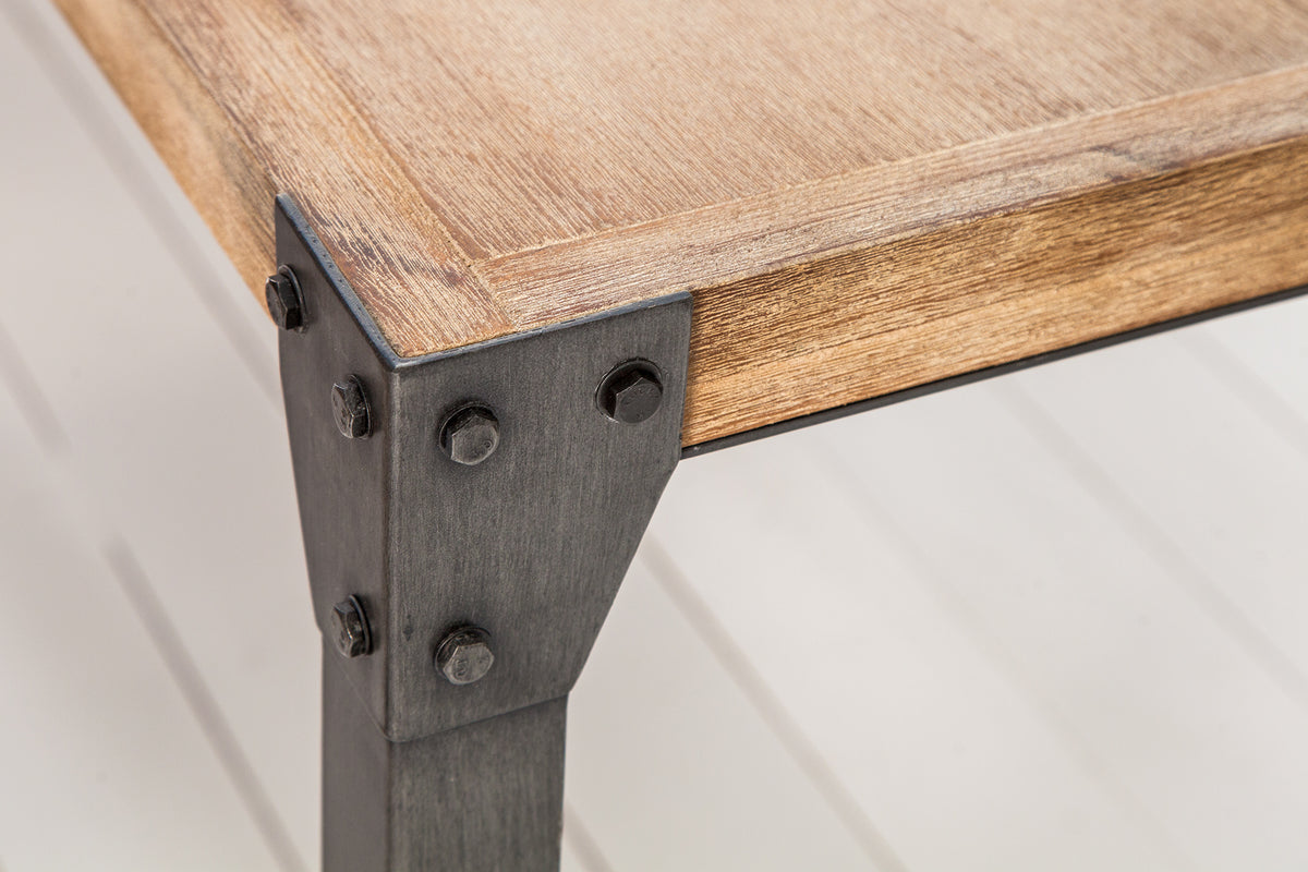FACTORY Industrial Design Esstisch  160cm Akazie weiß gekälkt